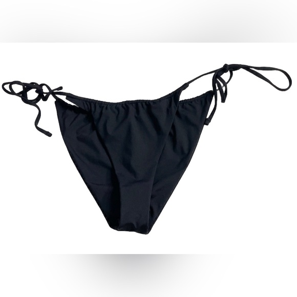 Hurley Bikini Bottom Standard Slider Tie Side Cheeky Women’s M Black EUC - Picture 7 of 12